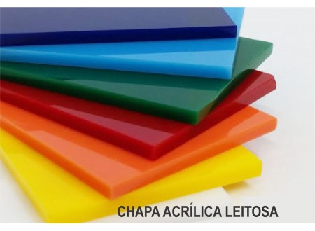 CHAPAS EM ACRÍLICO LEITOSO OU TRANSPARENTE- CHAPAS PARA CRIAÇÃO DE PEÇAS, STANDES, USO INDUSTRIAL OU COMUNICAÇÃO VISUAL
